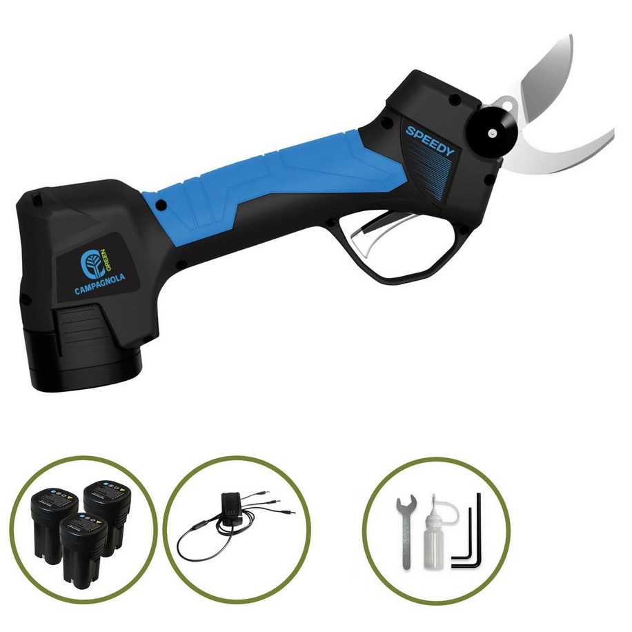 Forbici Potatura Elettriche a Batteria CAMPAGNOLA SPEEDY Con 2 Batterie